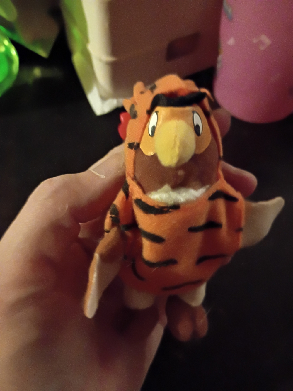 Plush Tigger Costume On Owl Toy - Orange Tiger Costume